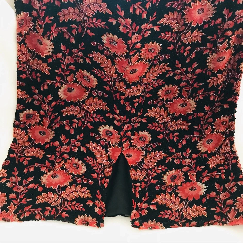 Silk Dress~Stunning & Beaded / Paradise..NY. / Host Pick - Picture 8 of 16